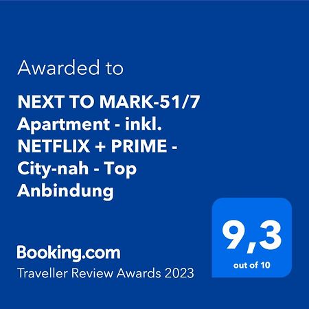 Next To Mark-51/7 Apartment - Inkl. Netflix + Prime - City-Nah - Top Anbindung Bochum Exteriör bild